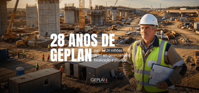 3. 28 anos de GEPLAN_ mais de 24 milhões de m² em gerenciamento, fiscalização e projetos